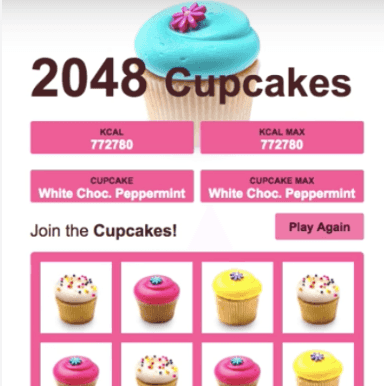 Play 2048 Cupcakes online free