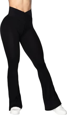 Sunzel Crossover Flare Leggings
