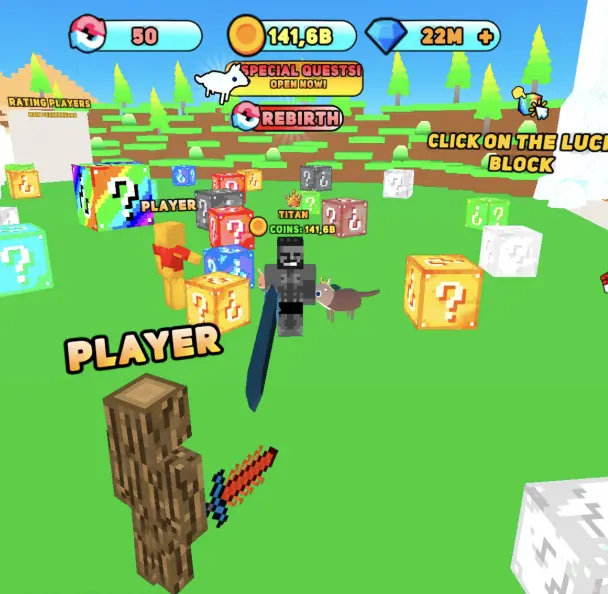 Robby: Lucky Blocks, Simulator